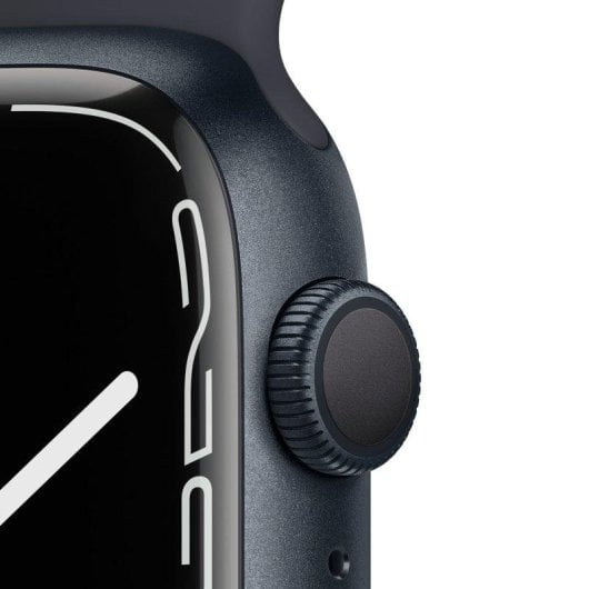 Apple Watch Series 7 GPS 45mm Aluminio Negro con Correa Deportiva Negra