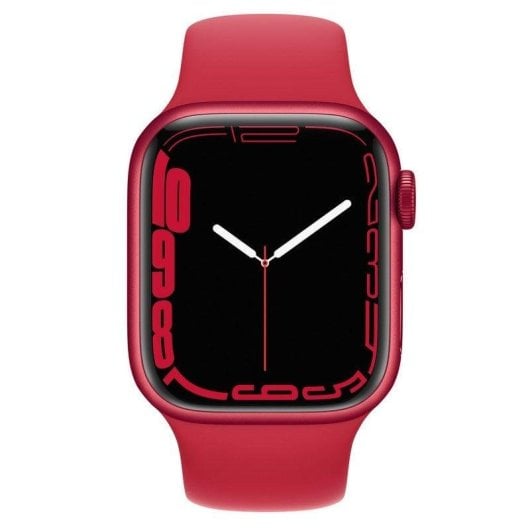 Apple Watch Series 7 GPS 41mm Aluminio Rojo con Correa Deportiva Roja