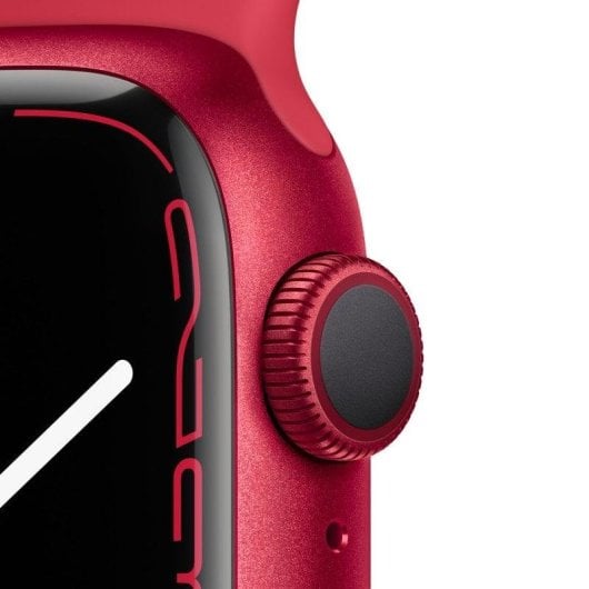 Apple Watch Series 7 GPS 41mm Aluminio Rojo con Correa Deportiva Roja