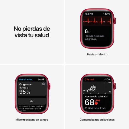 Apple Watch Series 7 GPS, 41mm (PRODUCT)RED Cassa in Alluminio con Sport Band (PRODUCT)RED