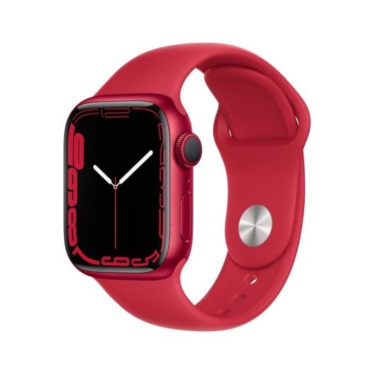 Apple Watch Series 7 GPS 41mm Aluminio Rojo con Correa Deportiva Roja