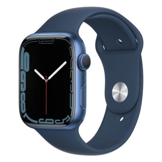 Apple Watch Series 7 GPS NFC 45mm OLED Bleu M Étanche IP6X Pulsomètre SpO2