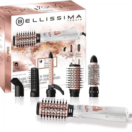 Bellissima My Pro GH18 1100 Cepillo Moldeador 1000W Blanco