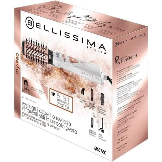 Bellissima My Pro GH18 1100 Cepillo Moldeador 1000W Blanco