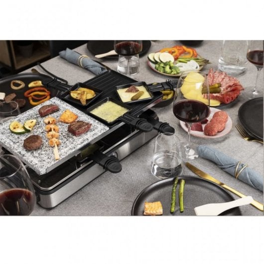 Princess 162635 Deluxe Plancha Raclette con Piedra 1400W