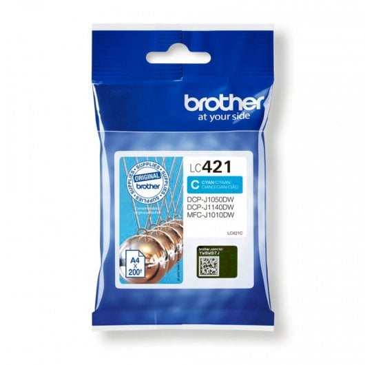 Cartuccia d'inchiostro ciano originale Brother LC421C