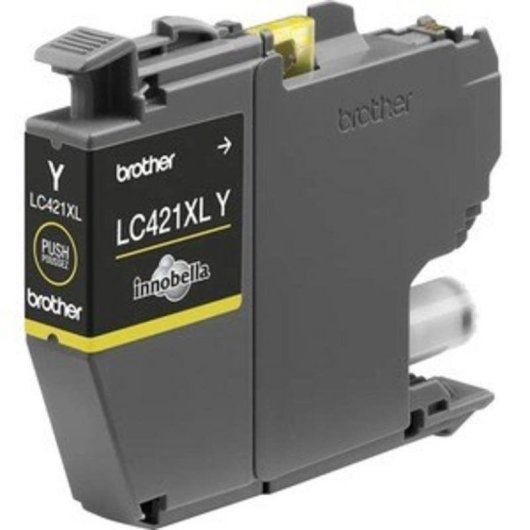 Cartucho de Tinta Brother LC421XLY Amarillo Alto Rendimiento XL