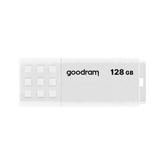 Clé USB GoodRam UME2 128GB USB 2.0 blanche design antidérapant