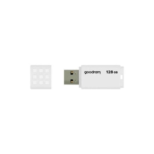 Clé USB GoodRam UME2 128GB USB 2.0 blanche design antidérapant