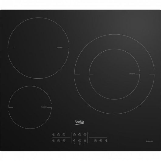 Beko HIIS63206M Plaque à induction 3 zones 60 cm Noir