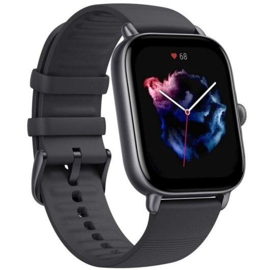 Amazfit GTS 3 Bluetooth GPS 42mm AMOLED Schwarz M Wasserdicht 5ATM SpO2 Pulsmesser Schlafmonitor