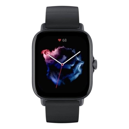 Amazfit GTS 3 Bluetooth GPS 42mm AMOLED Schwarz M Wasserdicht 5ATM SpO2 Pulsmesser Schlafmonitor