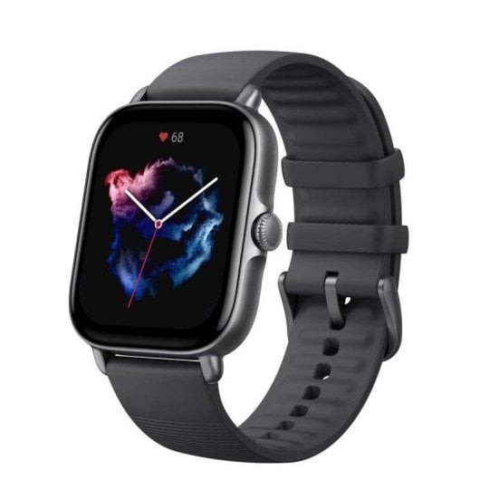 Amazfit GTS 3 Bluetooth GPS 42mm AMOLED Schwarz M Wasserdicht 5ATM SpO2 Pulsmesser Schlafmonitor