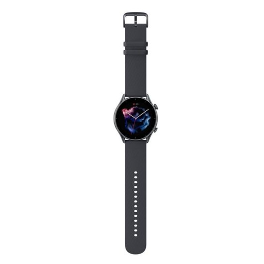 Amazfit GTR 3 Pro Bluetooth GPS 46mm AMOLED Preto Resistência à Água 5ATM SpO2