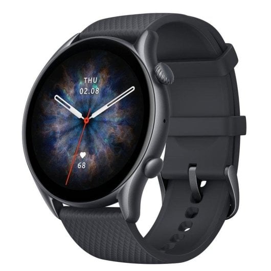 Amazfit GTR 3 Pro Bluetooth GPS 46mm AMOLED Preto Resistência à Água 5ATM SpO2