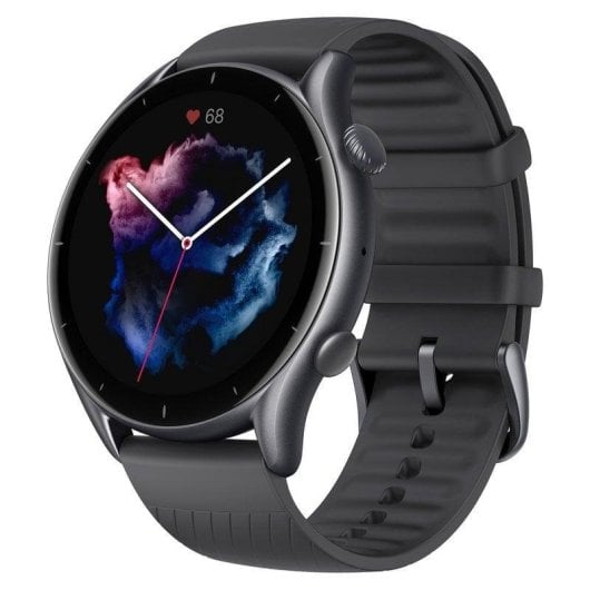 Amazfit GTR 3 Pro Bluetooth GPS 46mm AMOLED Preto Resistência à Água 5ATM SpO2