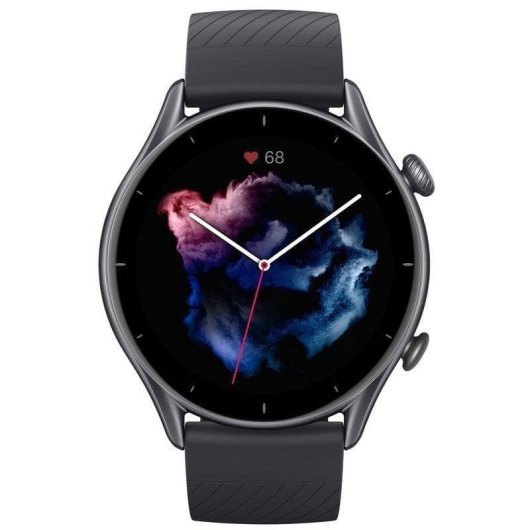 Amazfit GTR 3 Pro Bluetooth GPS 46mm AMOLED Preto Resistência à Água 5ATM SpO2