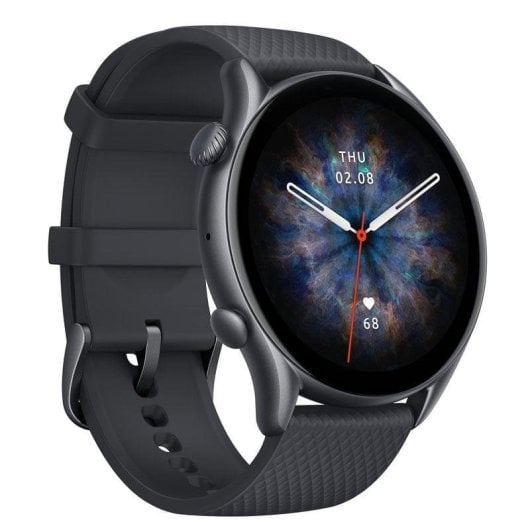 Amazfit GTR 3 Pro Bluetooth GPS 46mm AMOLED Preto Resistência à Água 5ATM SpO2