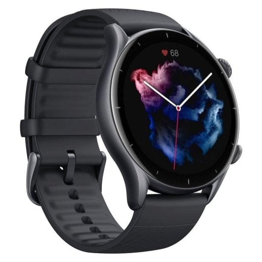 Amazfit GTR 3 Pro Bluetooth GPS 46mm AMOLED Preto Resistência à Água 5ATM SpO2