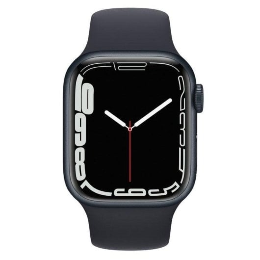 Apple Watch Series 7 GPS + Cellular 41mm Aluminio Negro con Correa Deportiva Negra