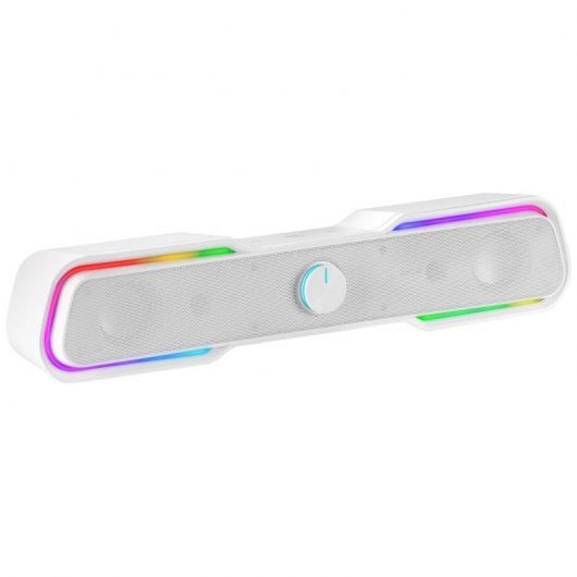 Mars Gaming MSBX Enceinte Bluetooth RGB 10W Blanc