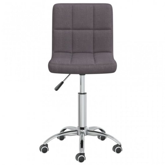 VidaXL Silla de Oficina Giratoria Tela Gris Taupe