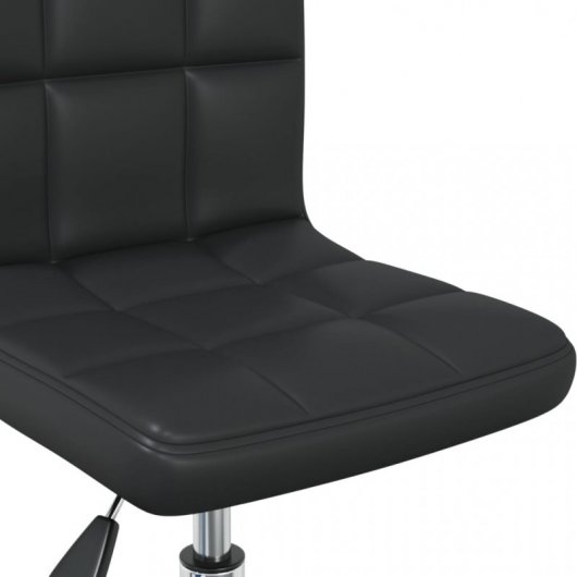 VidaXL Sedia da ufficio girevole in pelle sintetica nera