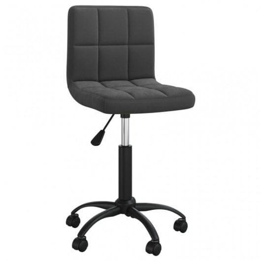 VidaXL Silla de Oficina Giratoria de Terciopelo Negro