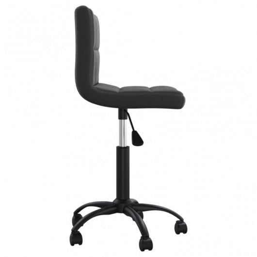 VidaXL Silla de Oficina Giratoria de Terciopelo Negro