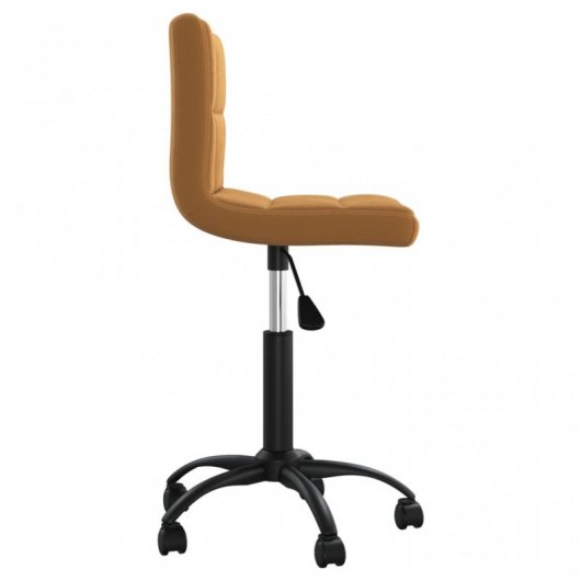 VidaXL Silla de Oficina Giratoria de Terciopelo Marrón