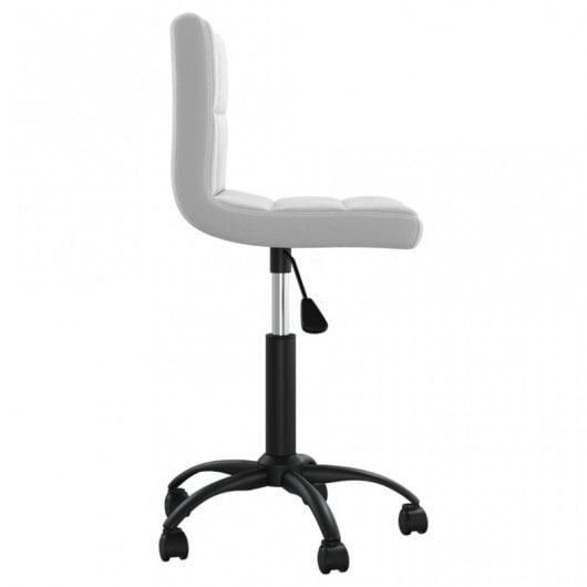 VidaXL Silla de Oficina Giratoria de Terciopelo Gris Claro