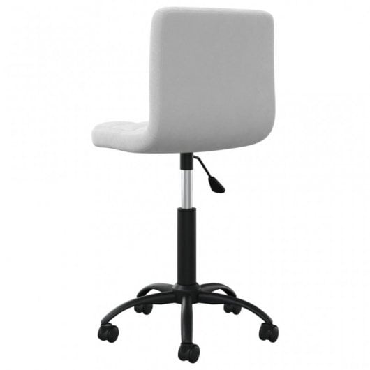 VidaXL Silla de Oficina Giratoria de Terciopelo Gris Claro