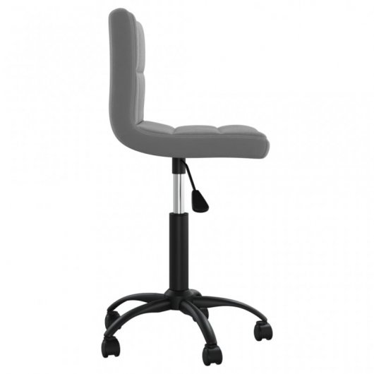 VidaXL Silla de Oficina Giratoria de Terciopelo Gris Oscuro