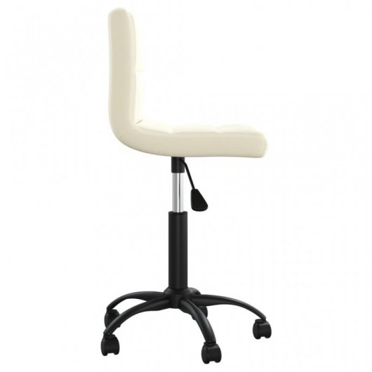 VidaXL Silla de Oficina Giratoria de Terciopelo Crema