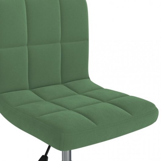 VidaXL Silla de Oficina Giratoria de Terciopelo Verde Oscuro