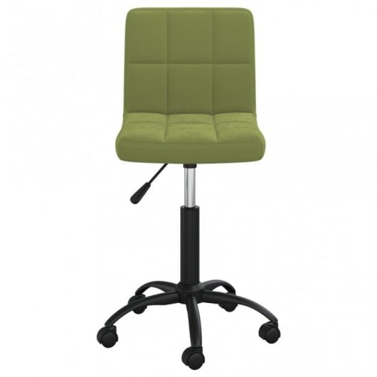 VidaXL Silla de Oficina Giratoria de Terciopelo Verde Claro