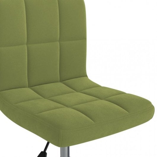 VidaXL Silla de Oficina Giratoria de Terciopelo Verde Claro