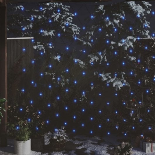 VidaXL Réseau Lumineux de Noël 306 LED Bleu Intérieur/Extérieur 3x3m