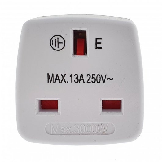 Eurobric Adaptador de Viaje UK-EU Blanco