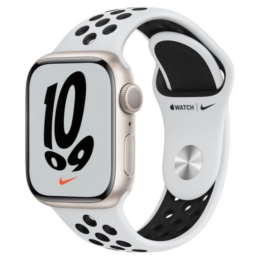 Apple Watch Nike Series 7 OLED Digitale Touch screen Beige Wi-Fi GPS (satellitare)