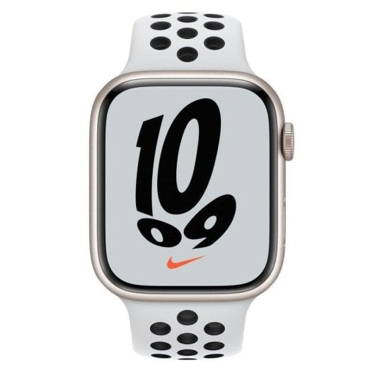Apple Watch Series 7 Nike GPS NFC 41mm OLED Alluminio Bianco Platino Nero Resistenza Acqua IP6X SpO2