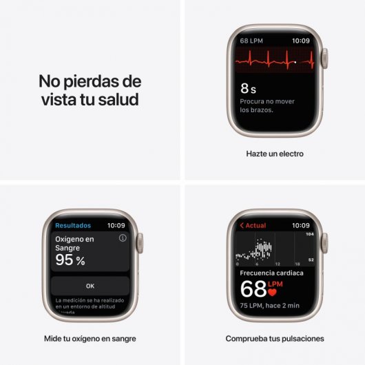 Apple Watch Nike Series 7 OLED Digitale Touch screen Beige Wi-Fi GPS (satellitare)