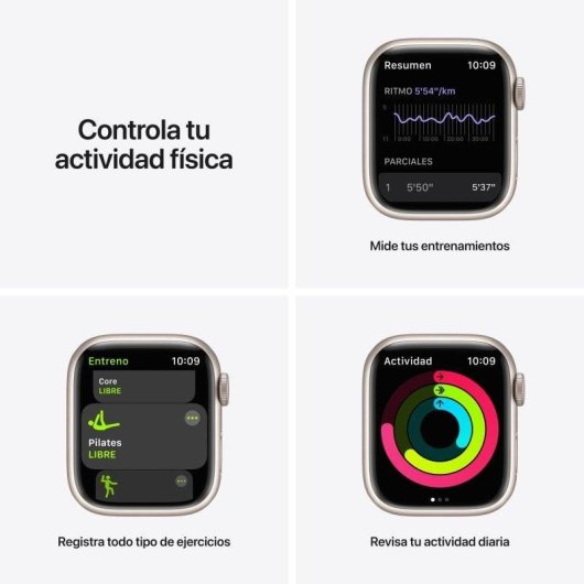Apple Watch Series 7 Nike GPS NFC 41mm OLED Alluminio Bianco Platino Nero Resistenza Acqua IP6X SpO2