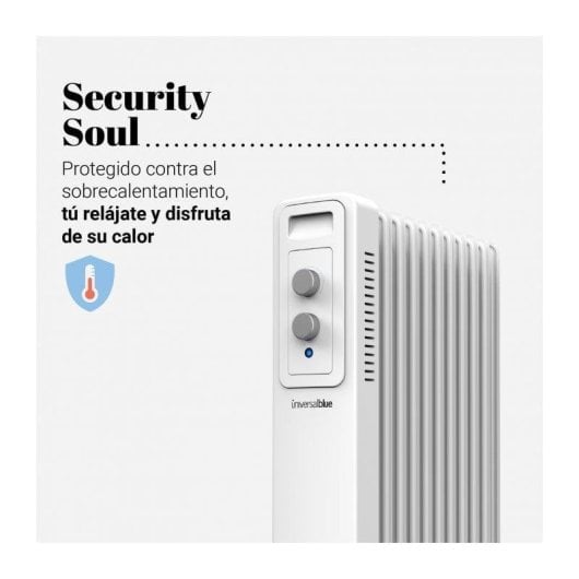 Universal Blue Varadero 3020W Radiador de Aceite 2000W Blanco