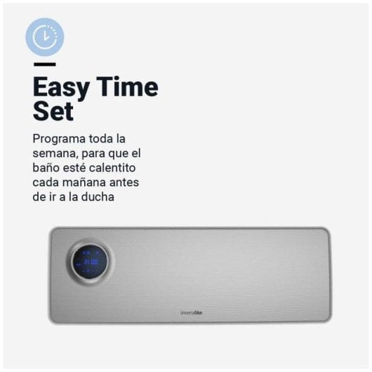 Universal Blue Melide 4020X Calefactor Split de Baño con Wifi 2000W Acero Inoxidable