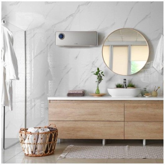 Universal Blue Melide 4020X Calefactor Split de Baño con Wifi 2000W Acero Inoxidable