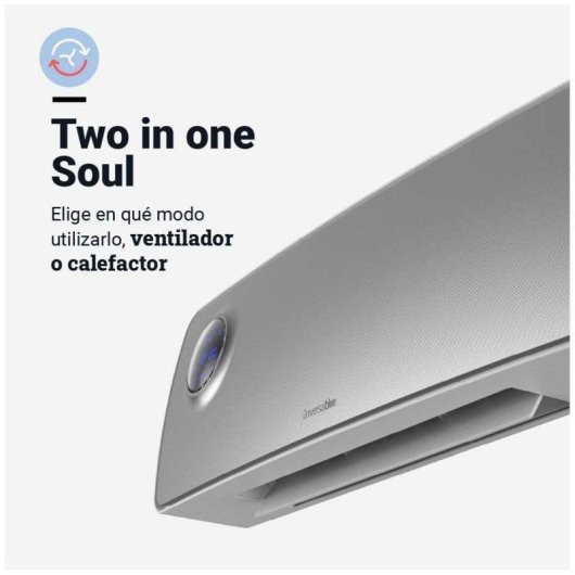 Universal Blue Melide 4020X Calefactor Split de Baño con Wifi 2000W Acero Inoxidable