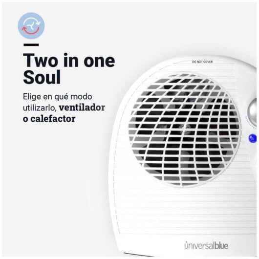 Aquecedor Termoventilador Universal Blue Copacabana 4020W 2000W Baixo Consumo