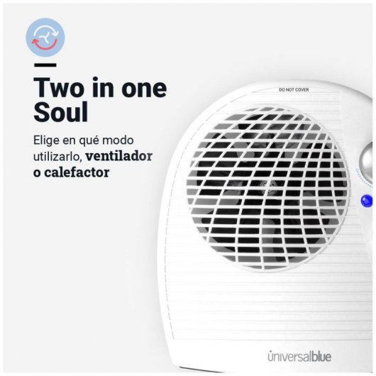 Universal Blue Copacabana 4020W Calefactor 2000W Blanco