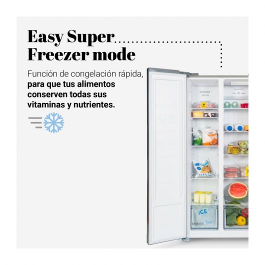 Universal Blue Baikal 3012X Frigorífico Americano No Frost F Acero Inoxidable